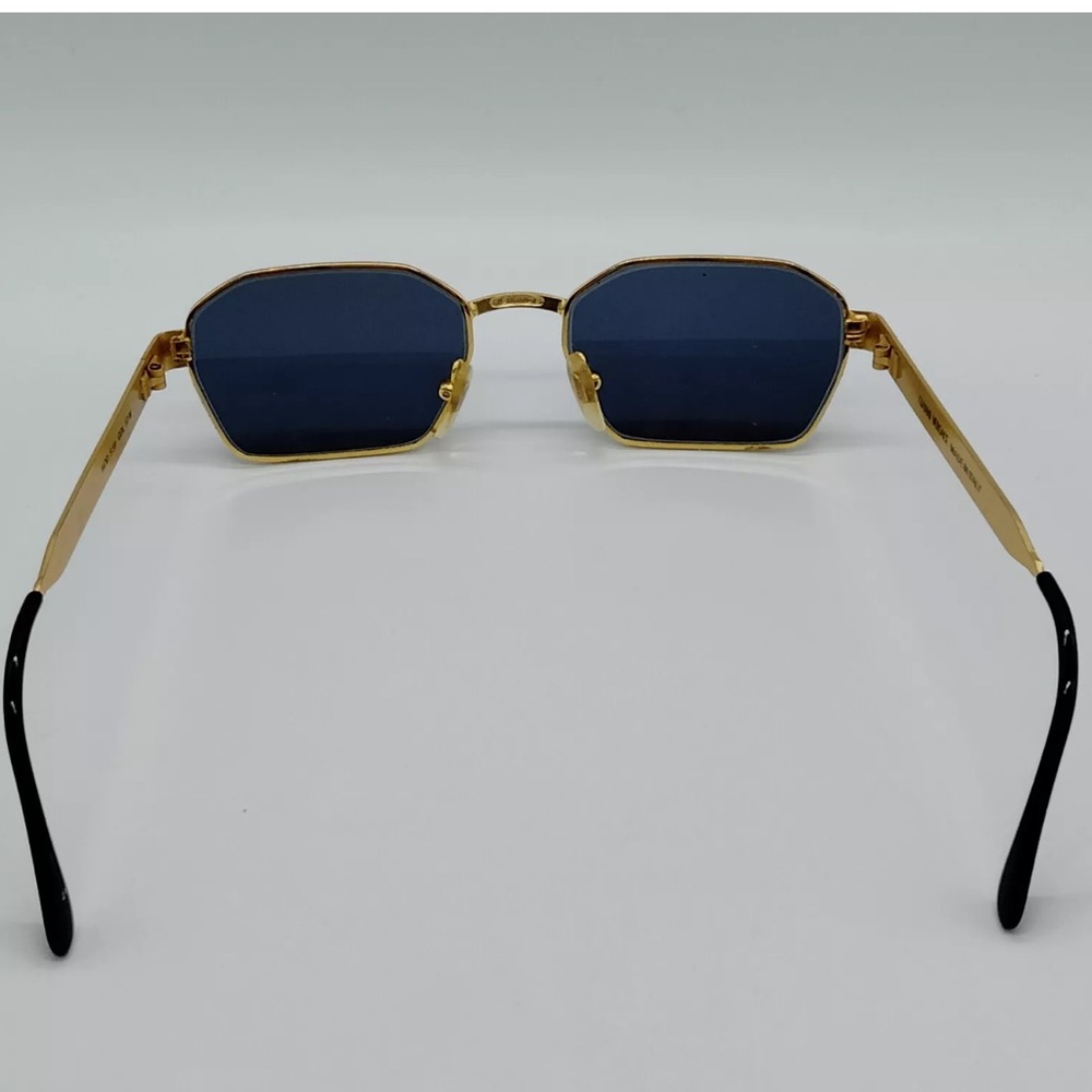 Authentic Gianni Versace Sunglasses  S59 Men's Gold needs new nose pads - Picture 4 of 11